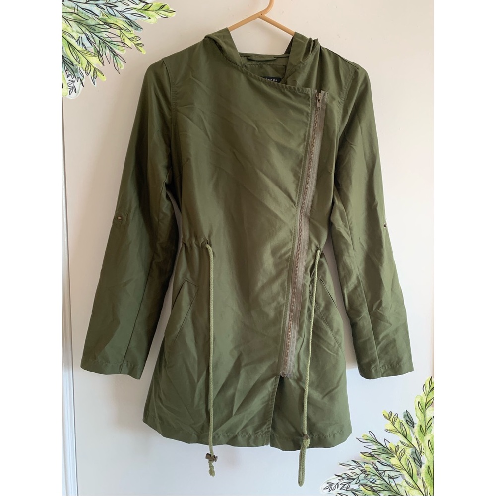 Small army green coat